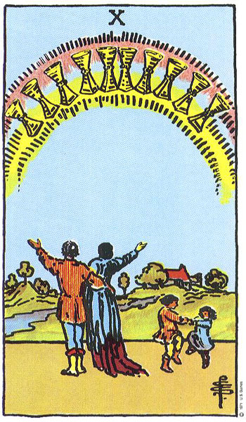 10 of Cups Upright