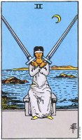 2 of Swords Upright