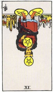 4 of Pentacles Reversed