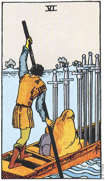 6 of Swords Upright