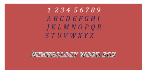 Numberology Number Box