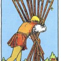 10 of Wands Upright