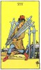7 of Swords Upright