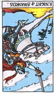 Knight of Swords Reversed