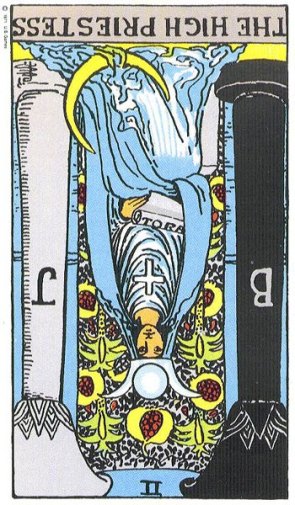 The High Priestess (II) Reversed