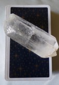 tarot deck with clear quartz