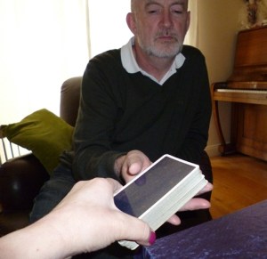 Handing Querant a Cleared Deck of Tarot