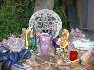 Pagan May Altar